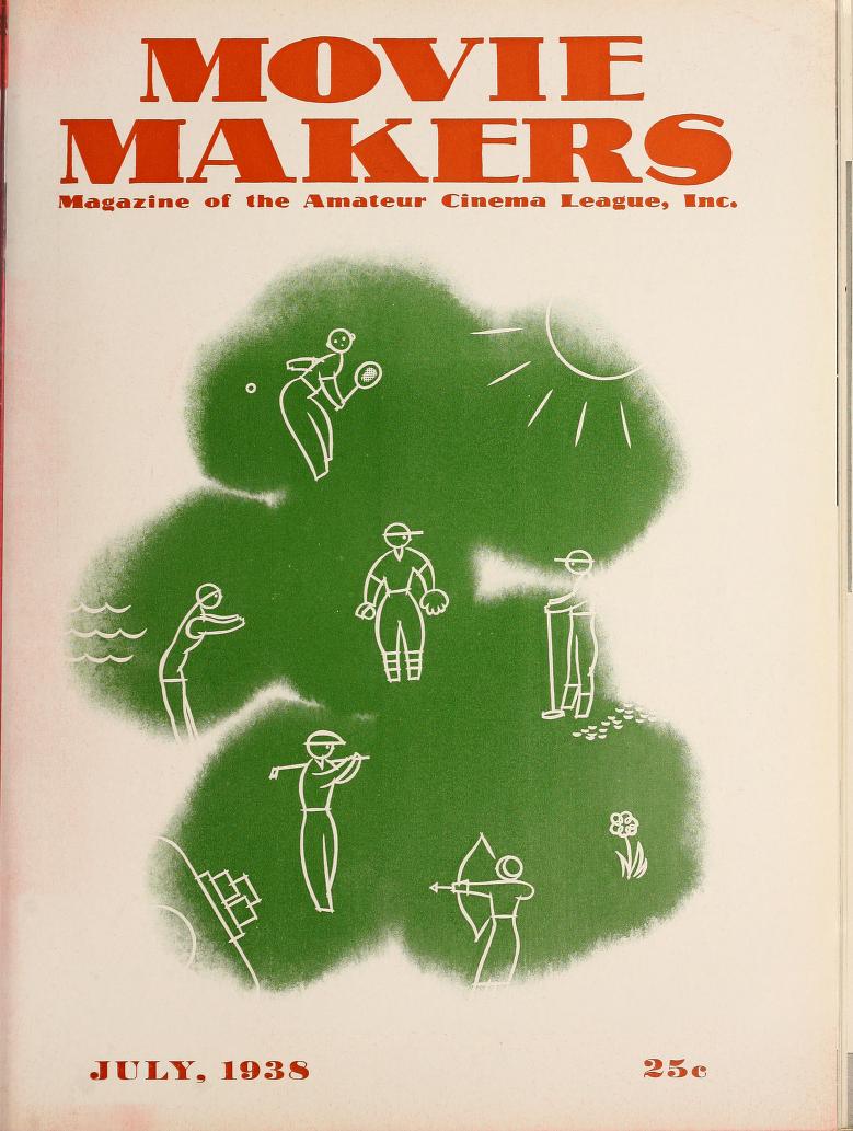 MOVIE MAKERS magazine side cover July 1938