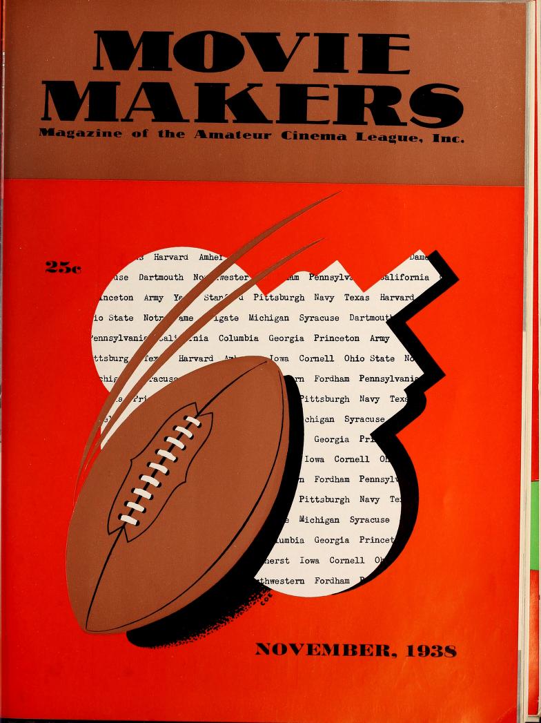 MOVIE MAKERS magazine side cover November 1938