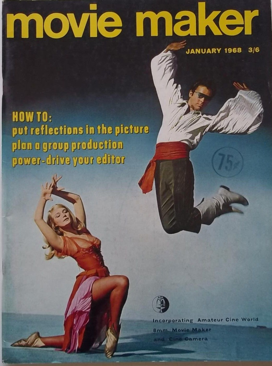 MOVIE MAKER (UK) magazine side cover  Vol 2 No  1  January 1968