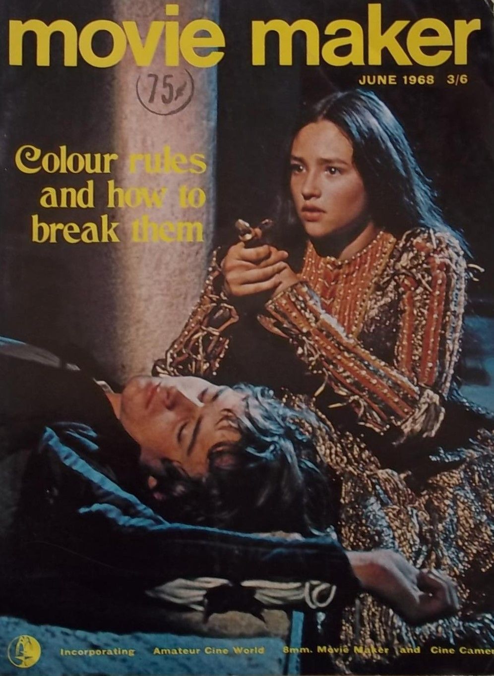 MOVIE MAKER (UK) magazine side cover  Vol 2 No  6  June 1968