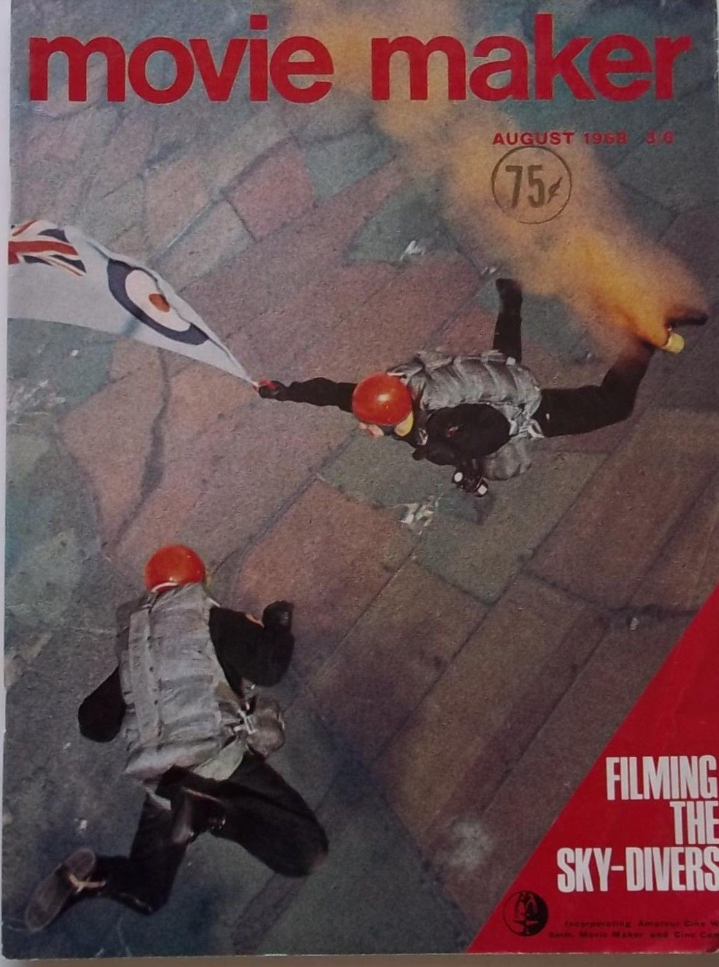 MOVIE MAKER (UK) magazine side cover  Vol 2 No  8  August 1968