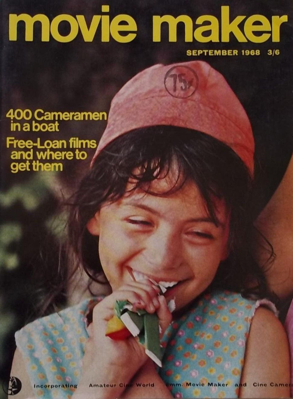 MOVIE MAKER (UK) magazine side cover  Vol 2 No  9  September 1968