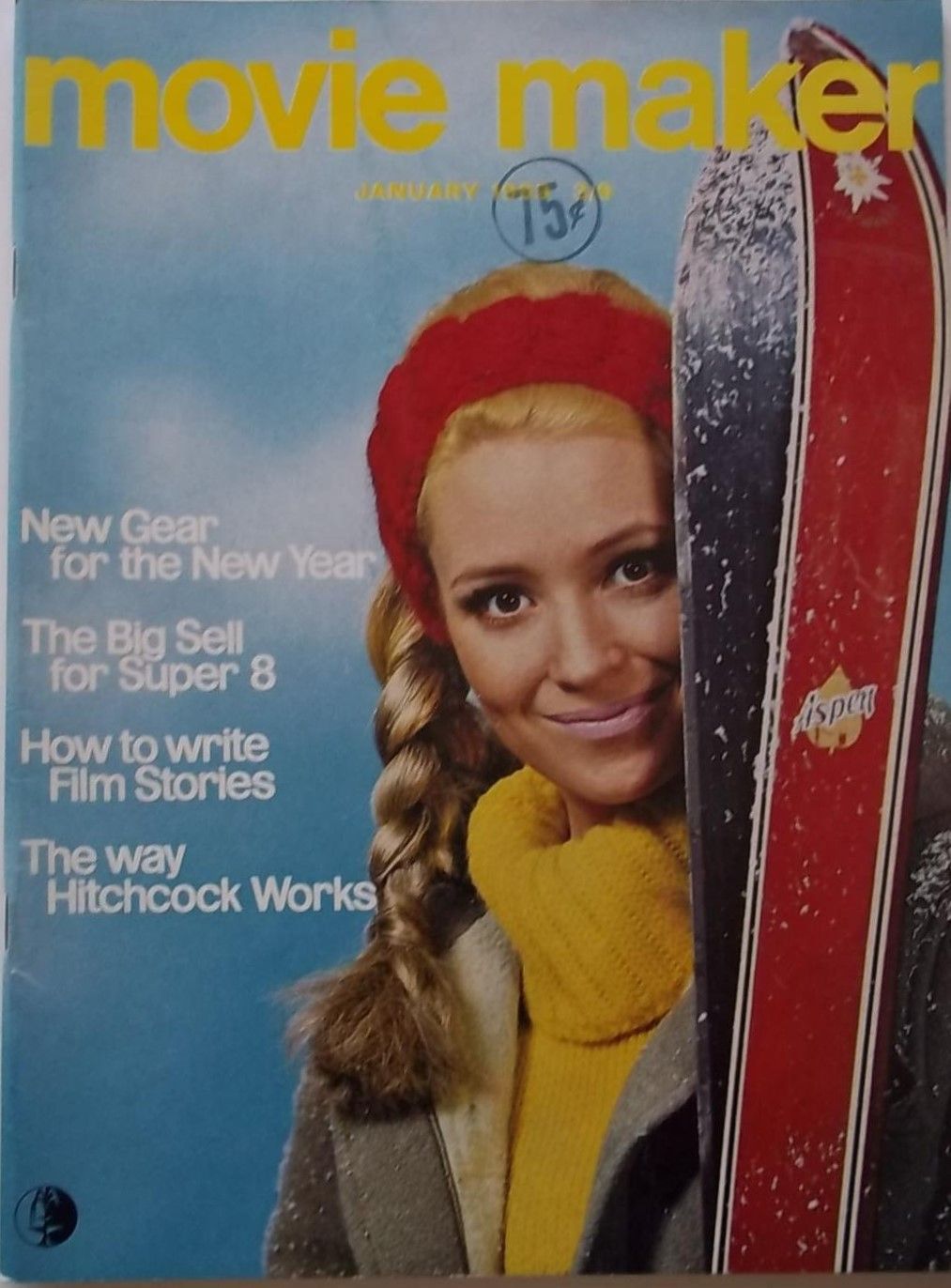 MOVIE MAKER (UK) magazine side cover  Vol 3 No  1  January 1969