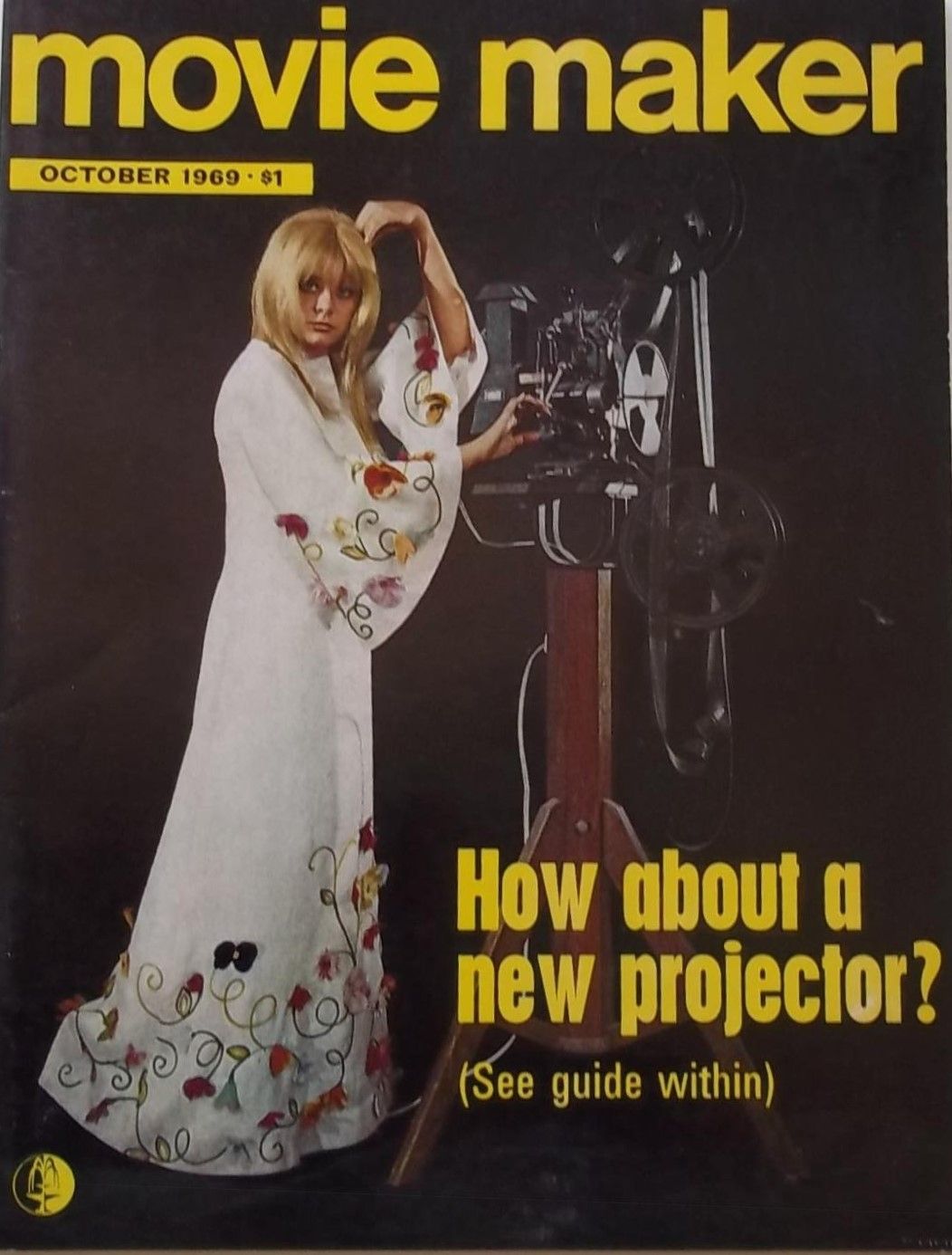 MOVIE MAKER (UK) magazine side cover  Vol 3 No  10  October 1969