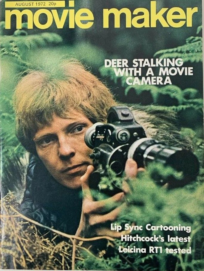 MOVIE MAKER (UK) magazine side cover  August 1972