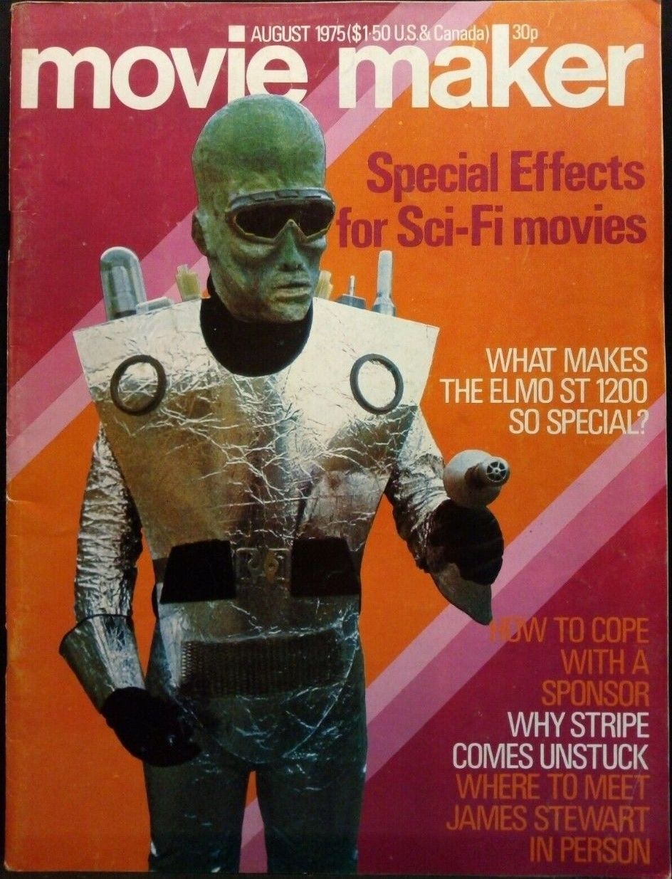 MOVIE MAKER (UK) magazine side cover  August 1975