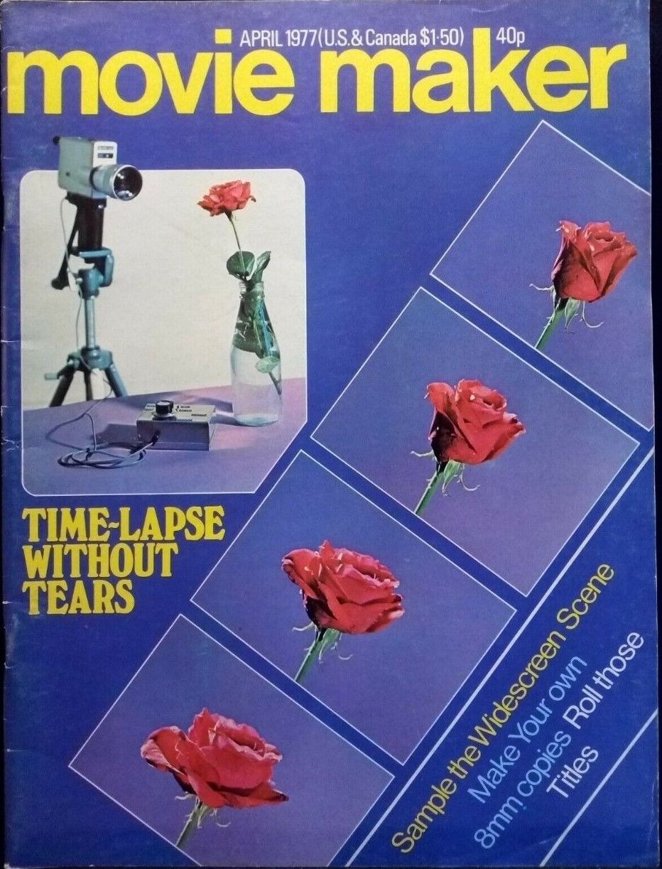 MOVIE MAKER (UK) magazine side cover  April 1977