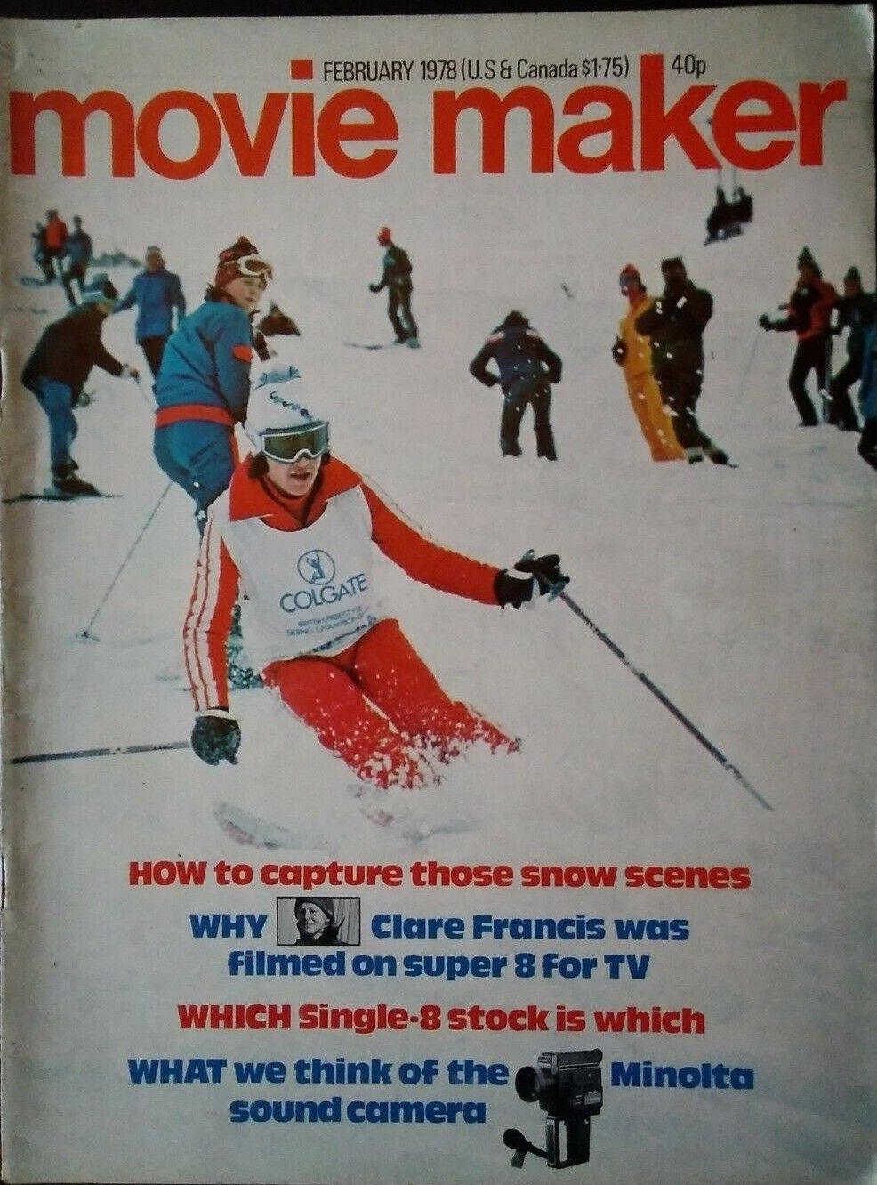 MOVIE MAKER (UK) magazine side cover  February 1978