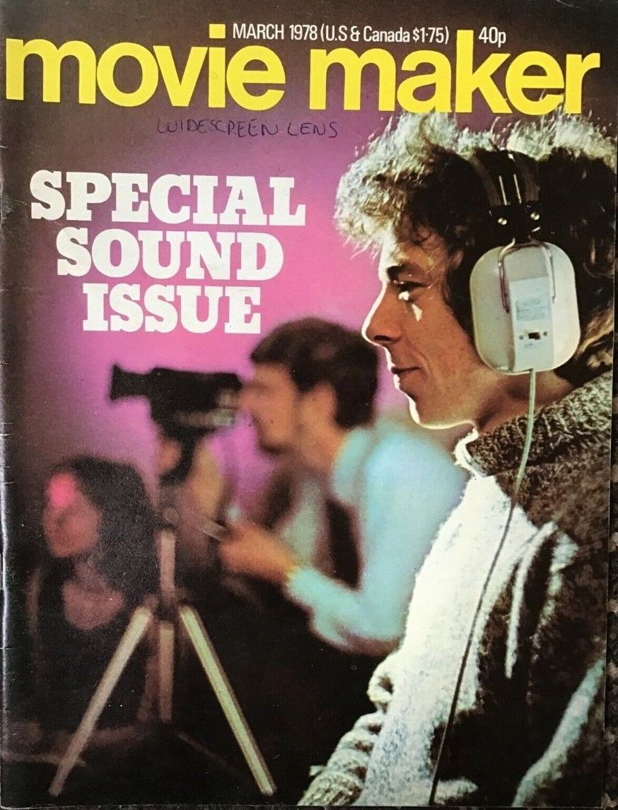 MOVIE MAKER (UK) magazine side cover  March 1978