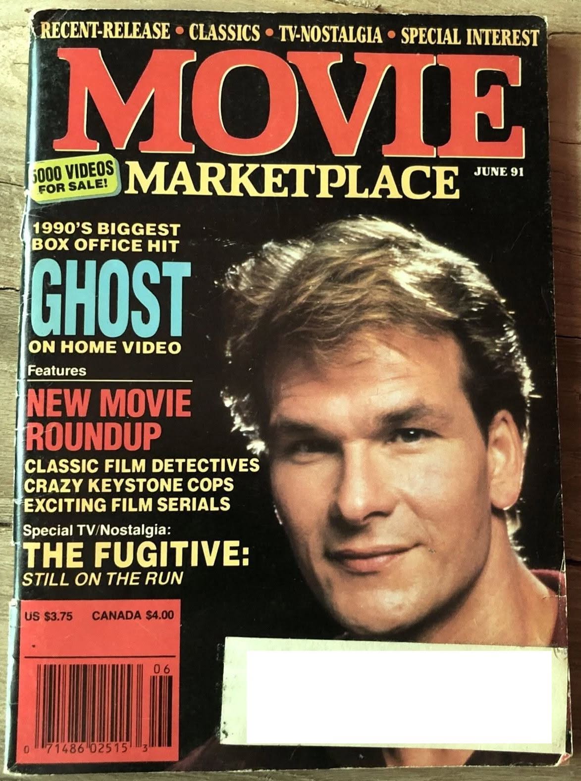 MOVIE MARKETPLACE magazine side cover  June 1991