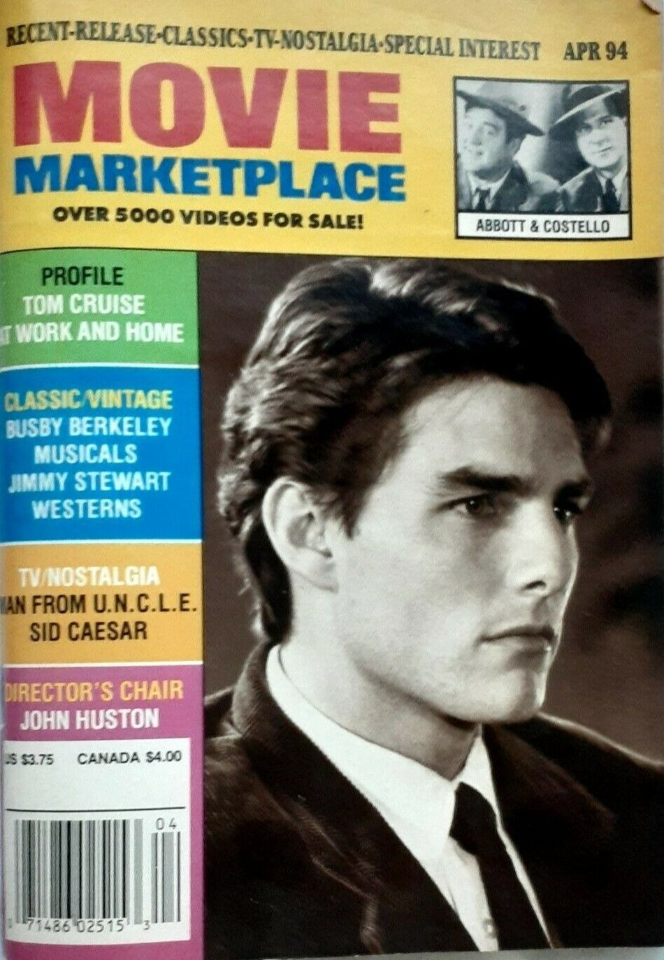 MOVIE MARKETPLACE magazine side cover  April 1994