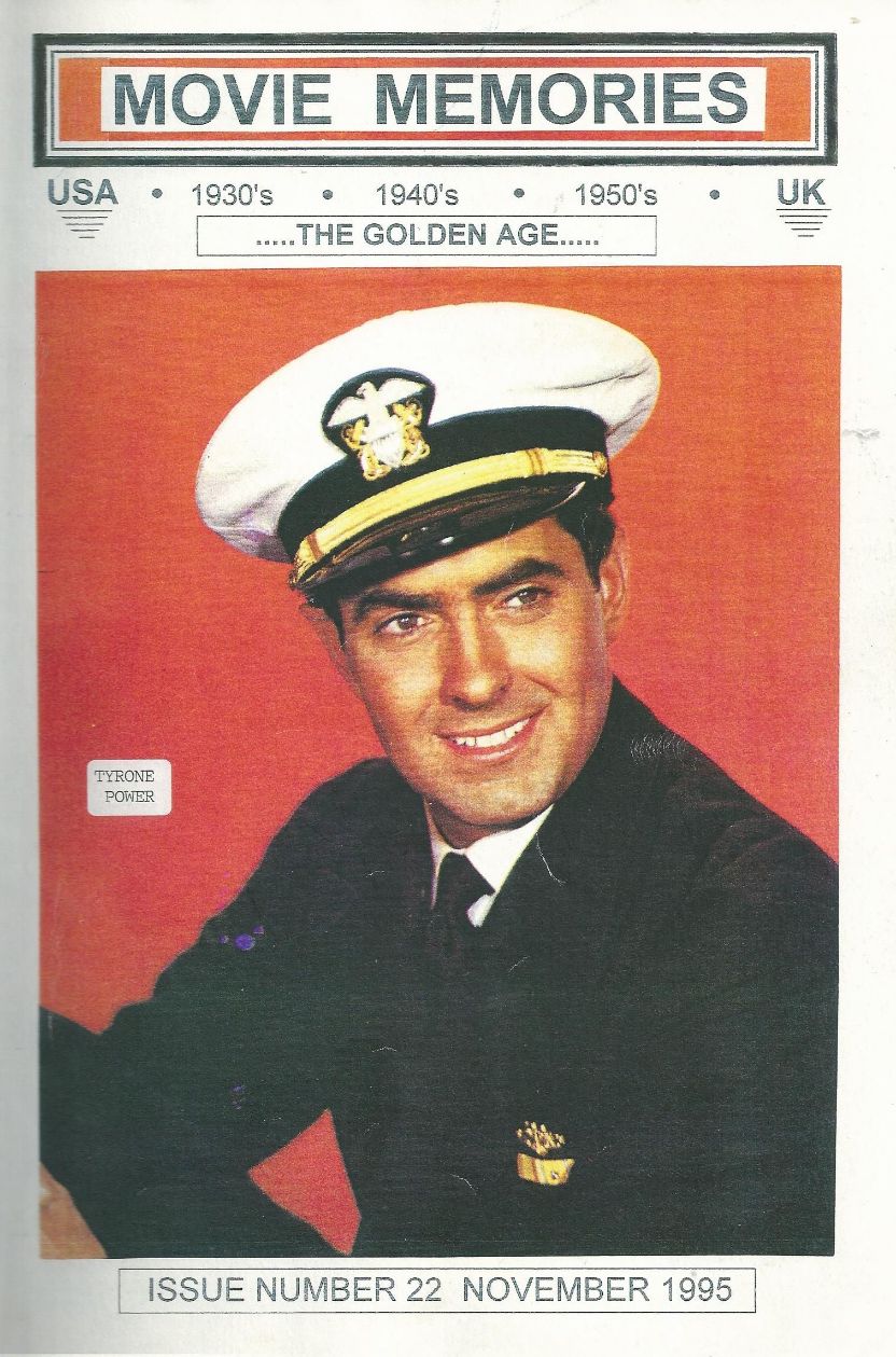 MOVIE MEMORIES magazine side cover Issue 22  November 1995