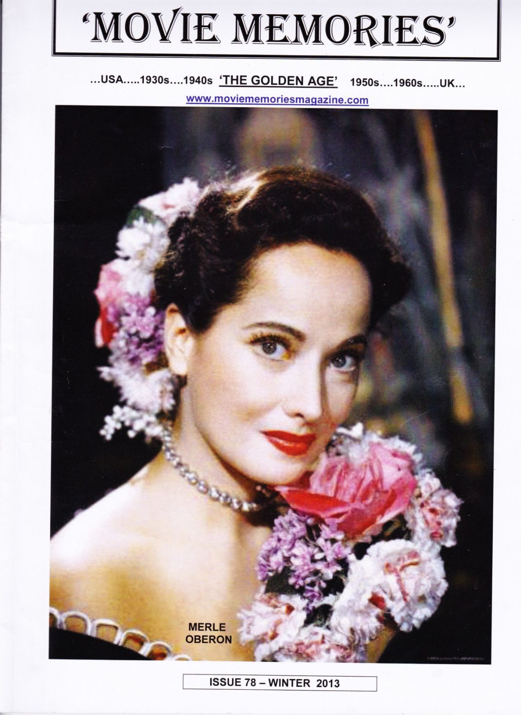 MOVIE MEMORIES magazine side cover Issue 78 Winter 2013