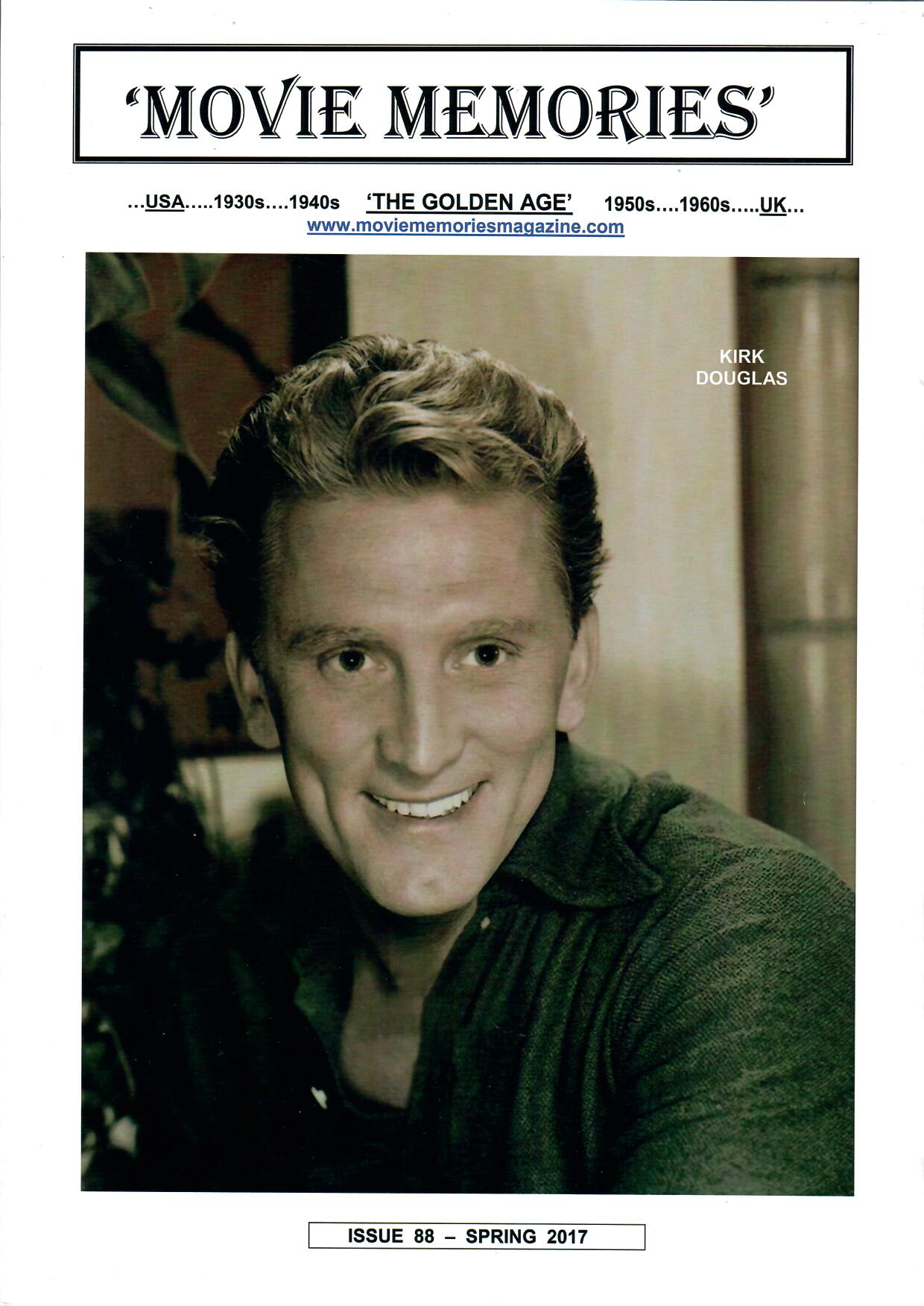 MOVIE MEMORIES magazine side cover Issue 88 Spring 2017