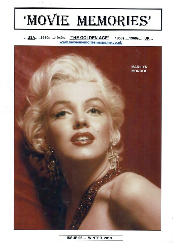 MOVIE MEMORIES magazine side cover Issue 96 Winter 2019