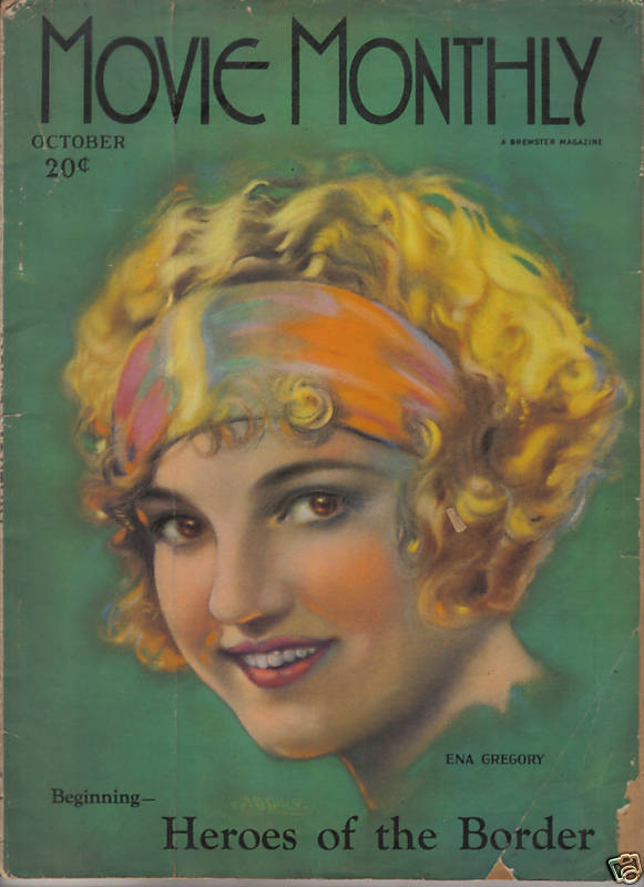 MOVIE MONTHLY magazine side cover October 1925