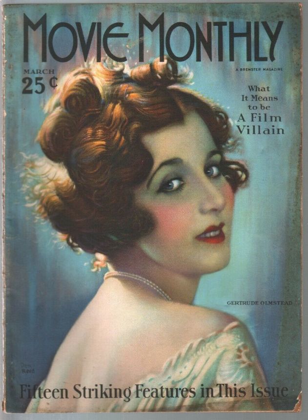 MOVIE MONTHLY magazine side cover March 1926