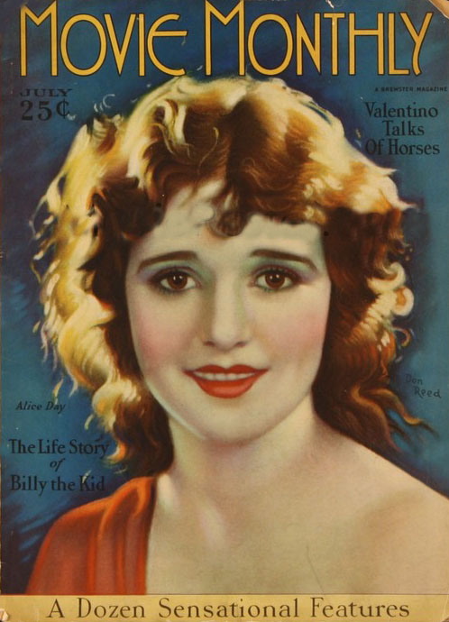 MOVIE MONTHLY magazine side cover July 1926