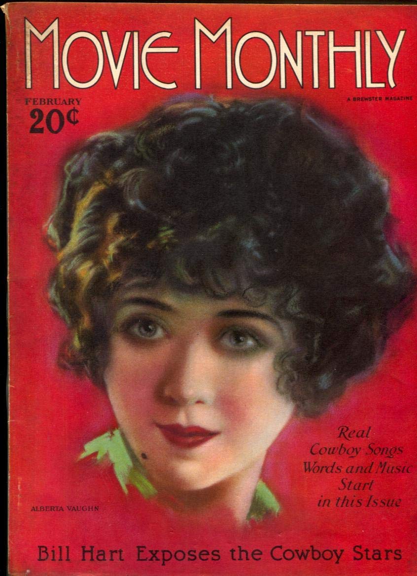 MOVIE MONTHLY magazine side cover  February 1926