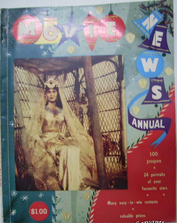 MOVIE NEWS magazine side cover Annual 1959