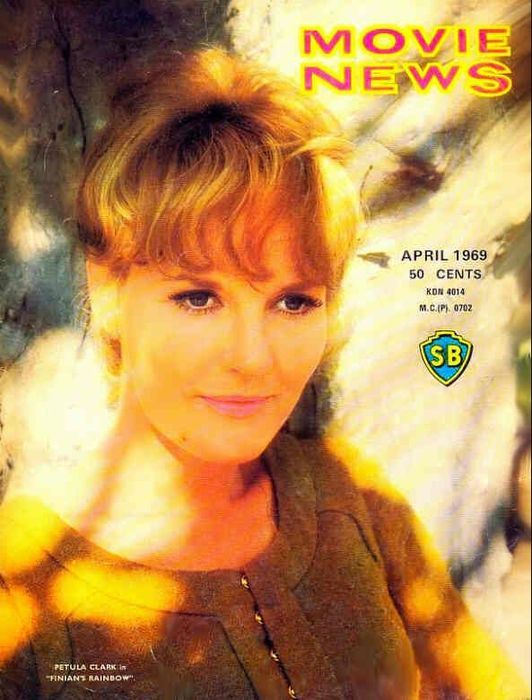 MOVIE NEWS magazine side cover April 1969