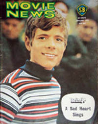 MOVIE NEWS magazine side cover January 1973