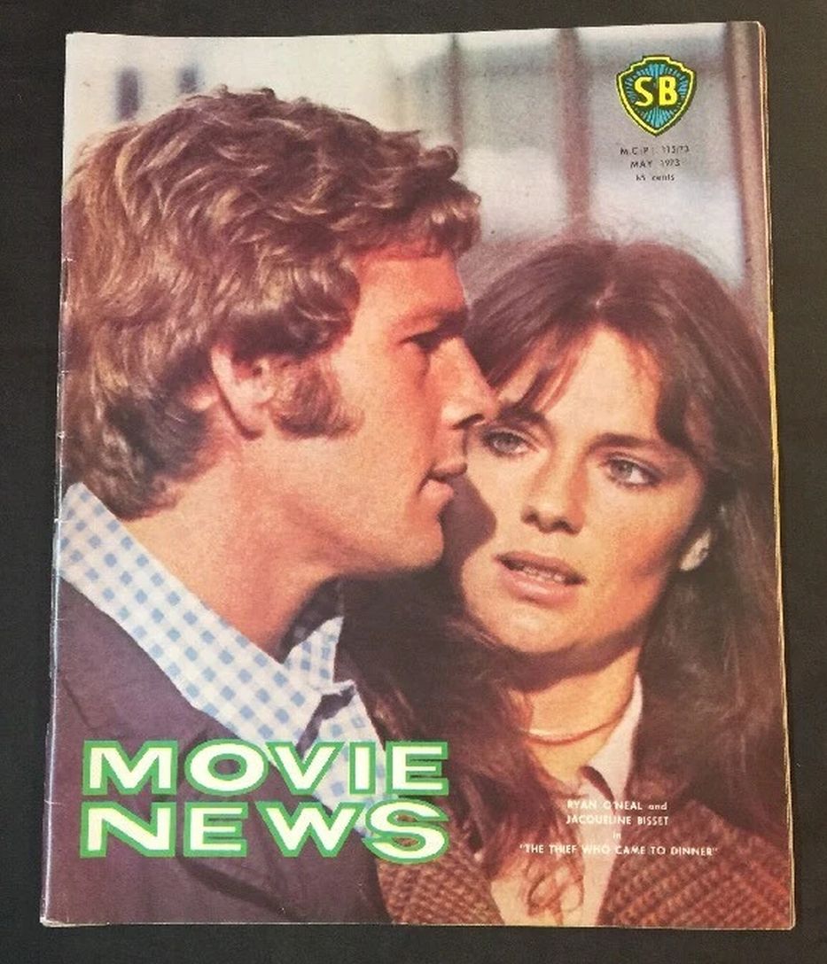 MOVIE NEWS magazine side cover  May 1973