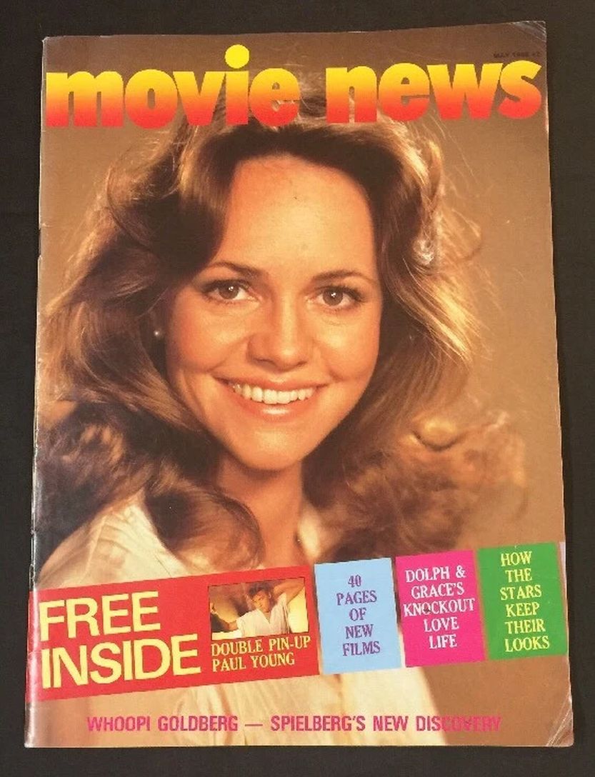 MOVIE NEWS magazine side cover  May 1986
