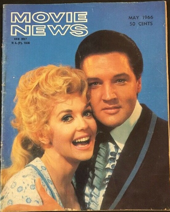 MOVIE NEWS magazine side cover  May 1966