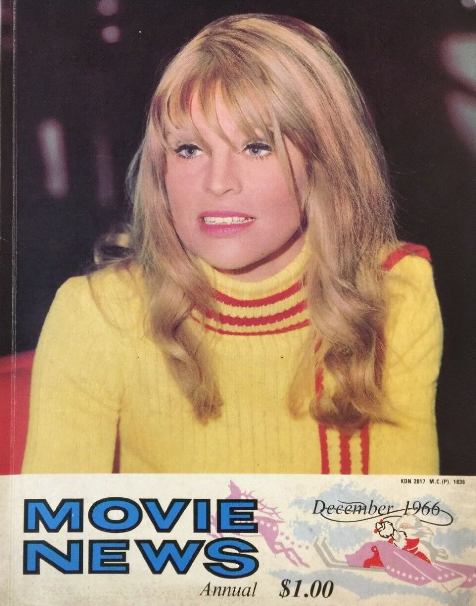 MOVIE NEWS magazine side cover  Annual  December 1966