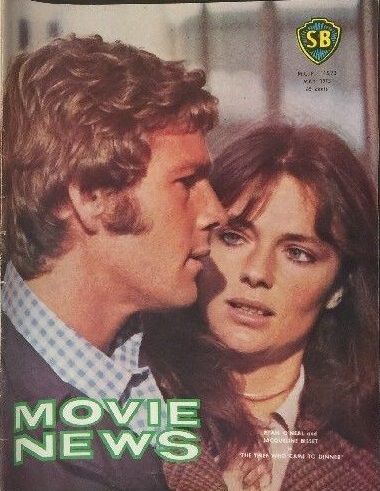 MOVIE NEWS magazine side cover  May 1973