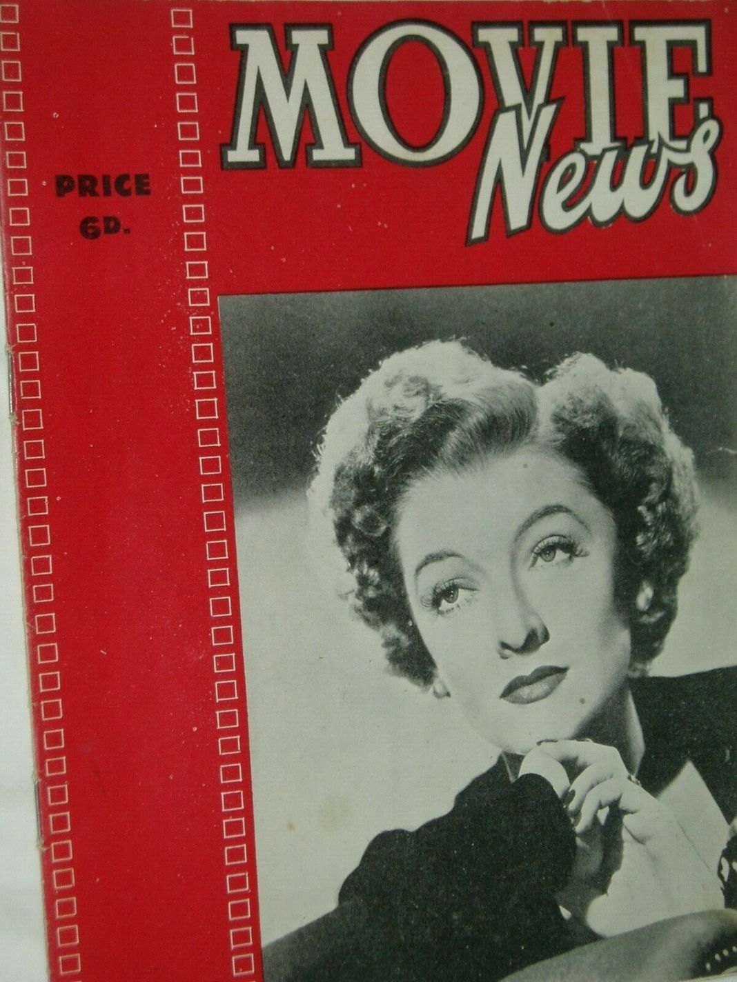 MOVIE NEWS (UK) magazine side cover Issue 4  April 1948