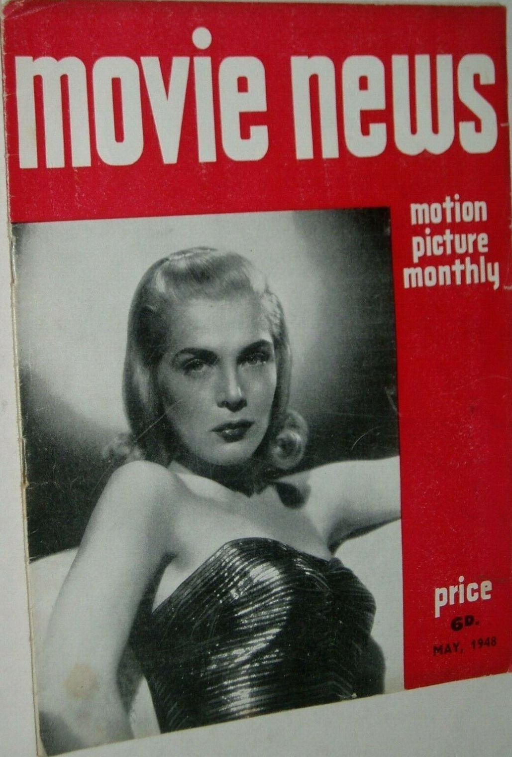 MOVIE NEWS (UK) magazine side cover  May 1948