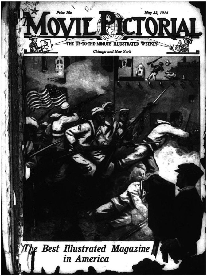 MOVIE PICTORIAL magazine side cover 23 May 1914