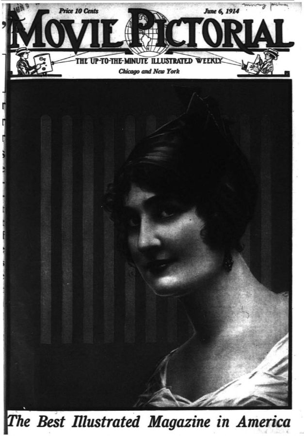 MOVIE PICTORIAL magazine side cover 6 June 1914