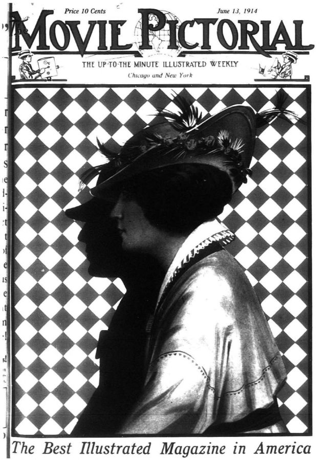MOVIE PICTORIAL magazine side cover 13 June 1914