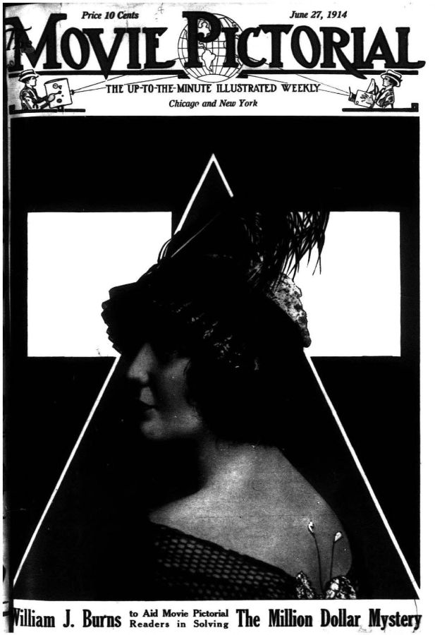 MOVIE PICTORIAL magazine side cover 27 June 1914