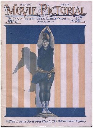 MOVIE PICTORIAL magazine side cover 4 July 1914