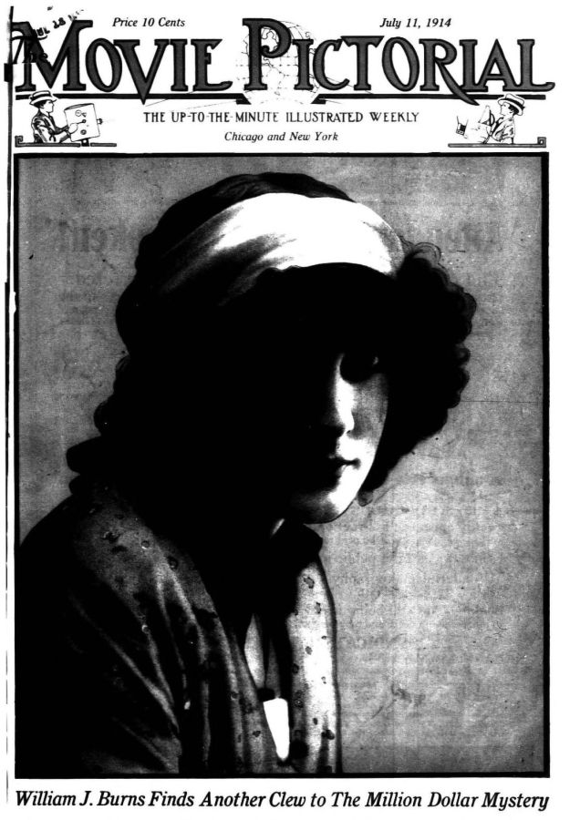 MOVIE PICTORIAL magazine side cover 11 July 1914