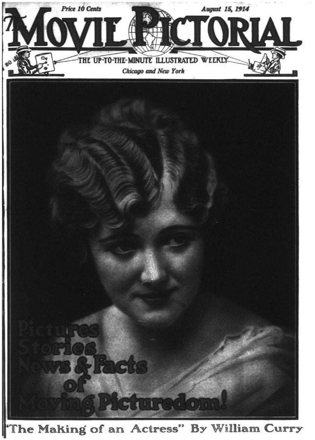 MOVIE PICTORIAL magazine side cover 15 August 1914