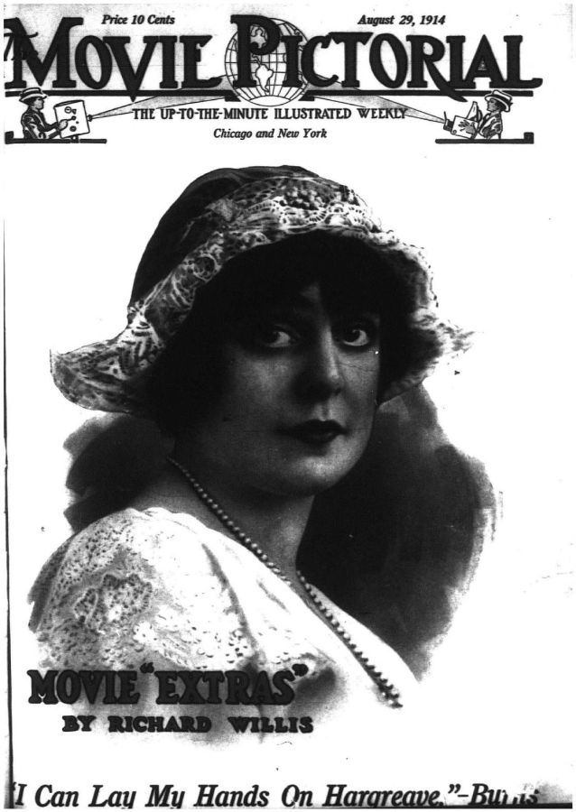MOVIE PICTORIAL magazine side cover 29 August 1914