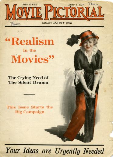 MOVIE PICTORIAL magazine side cover 1 October 1914