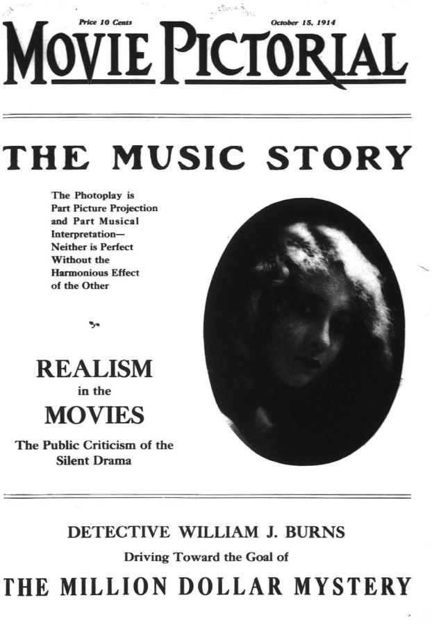 MOVIE PICTORIAL magazine side cover 15 October 1914