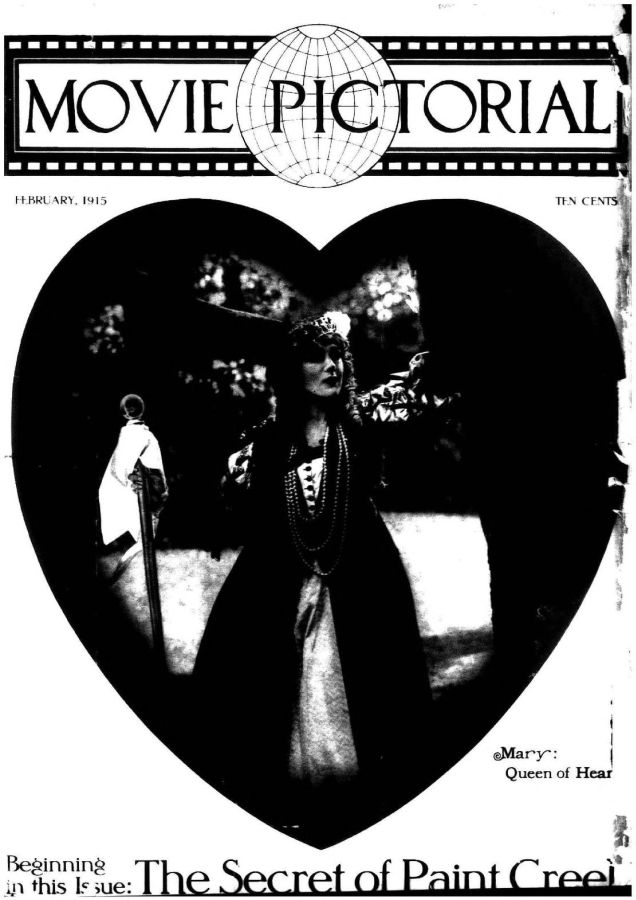 MOVIE PICTORIAL magazine side cover February 1915