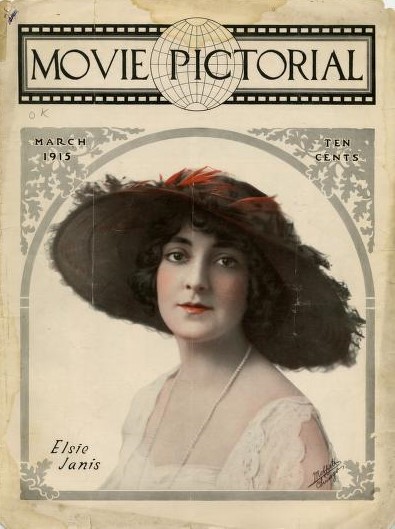 MOVIE PICTORIAL magazine side cover March 1915