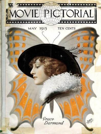 MOVIE PICTORIAL magazine side cover May 1915