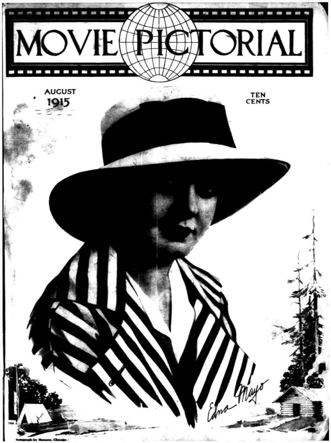 MOVIE PICTORIAL magazine side cover August 1915