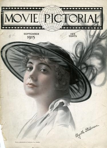 MOVIE PICTORIAL magazine side cover September 1915