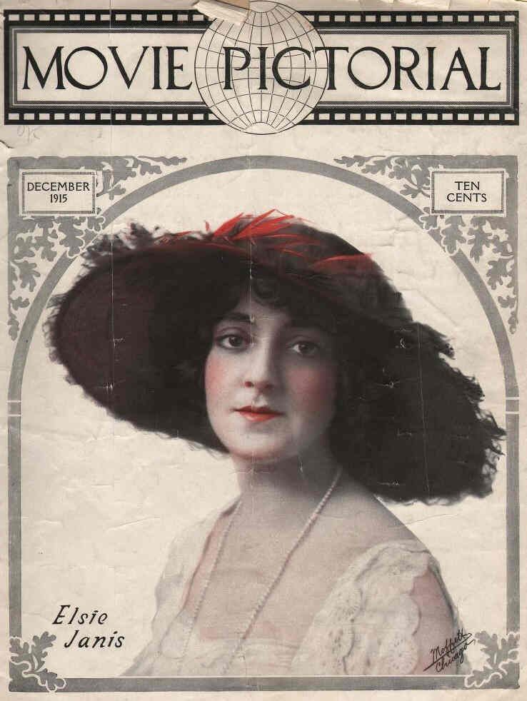 MOVIE PICTORIAL magazine side cover December 1915
