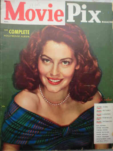 MOVIE PIX magazine side cover  Vol 1 # 2 August 1949